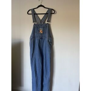 Vintage 90s Pooh Disney Winnie the Pooh/Tigger Farmer Jean Overalls Women's M